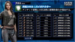 ステサバ クロエ追加情報 必要ピース数、スキル詳細