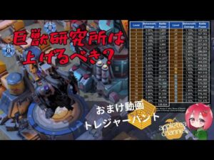 ステサバ 巨獣研究所は上げるべき？巨獣与ダメージを上げる方法と、他にアプデ優先すべき施設について考えてみた